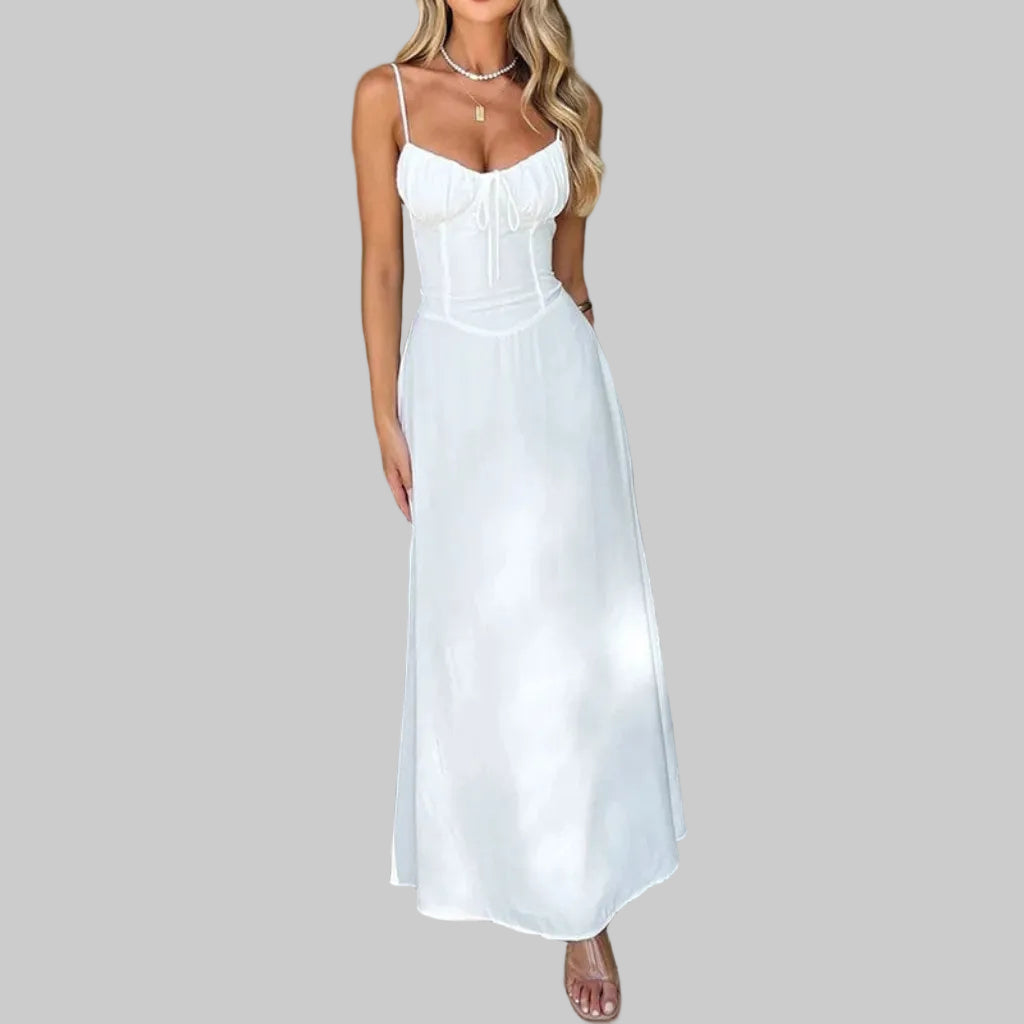 Robe A-ligne Femme – Avec Fermeture à Lacets, Convient pour les Occasions Décontractées et Spéciales