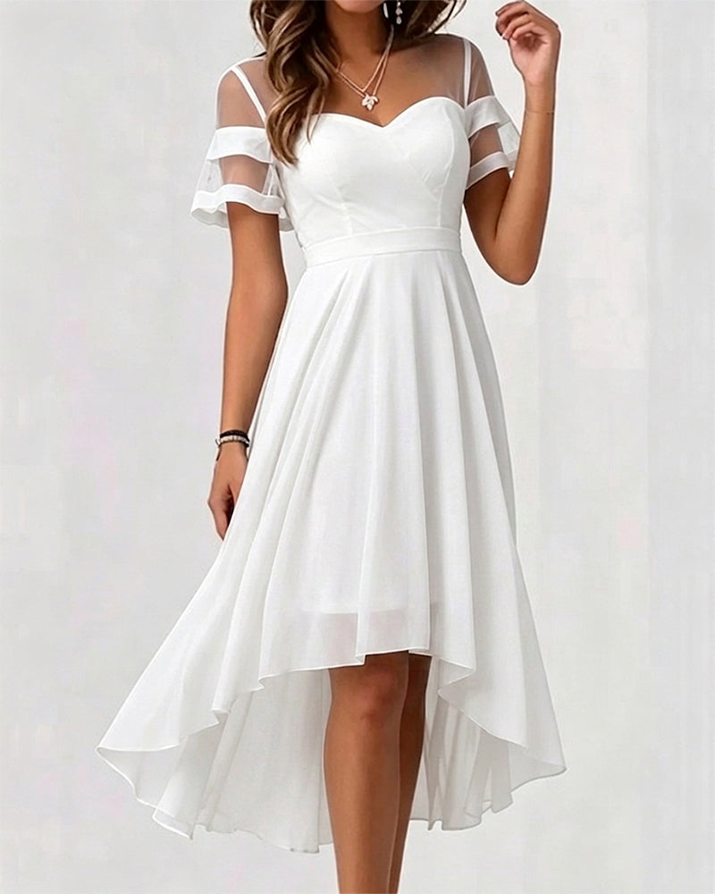 Calissa | Robe de soirée féminine avec ourlet asymétrique