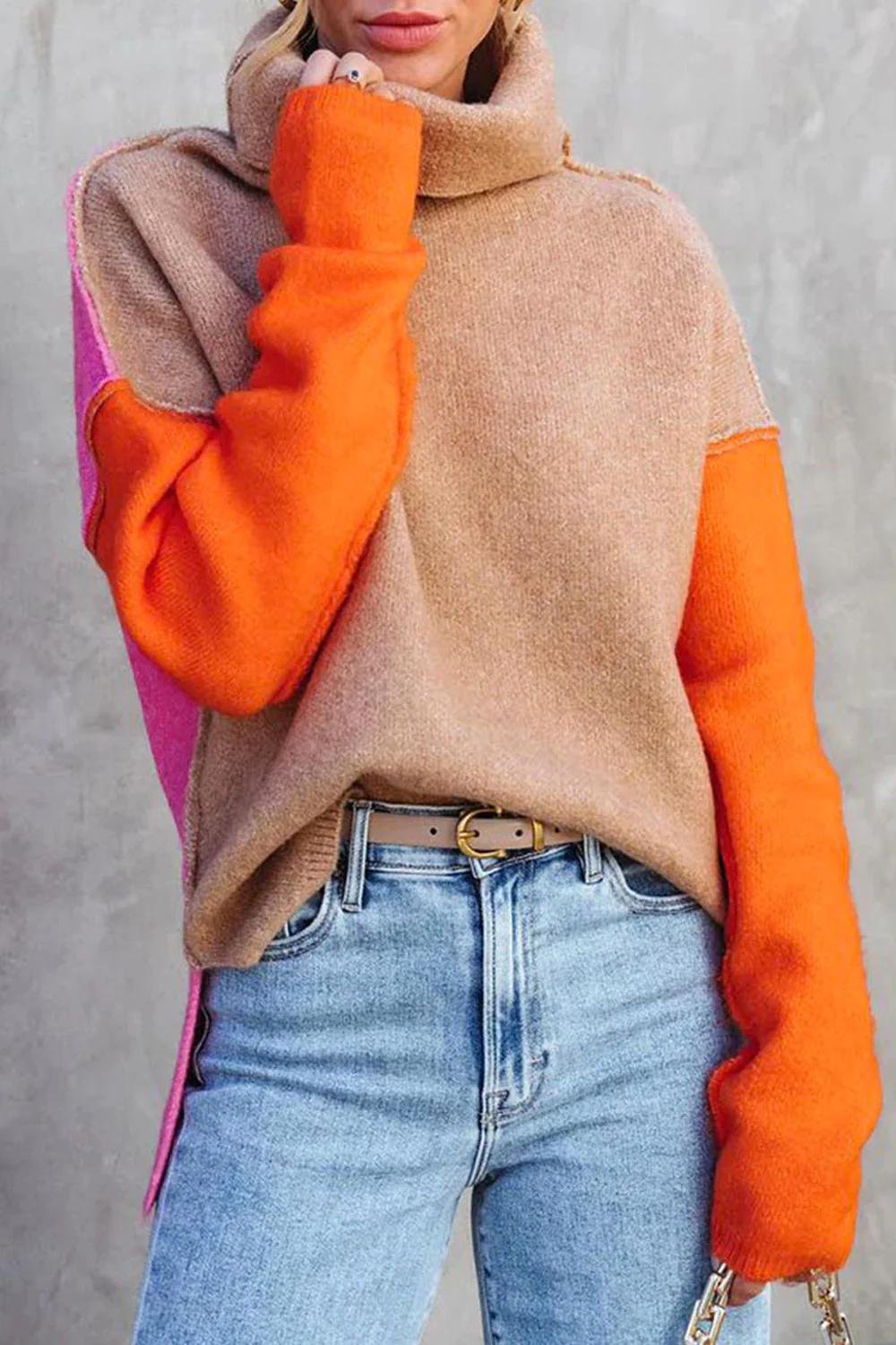 Julia | Pull col roulé pour femmes, chaud et moderne
