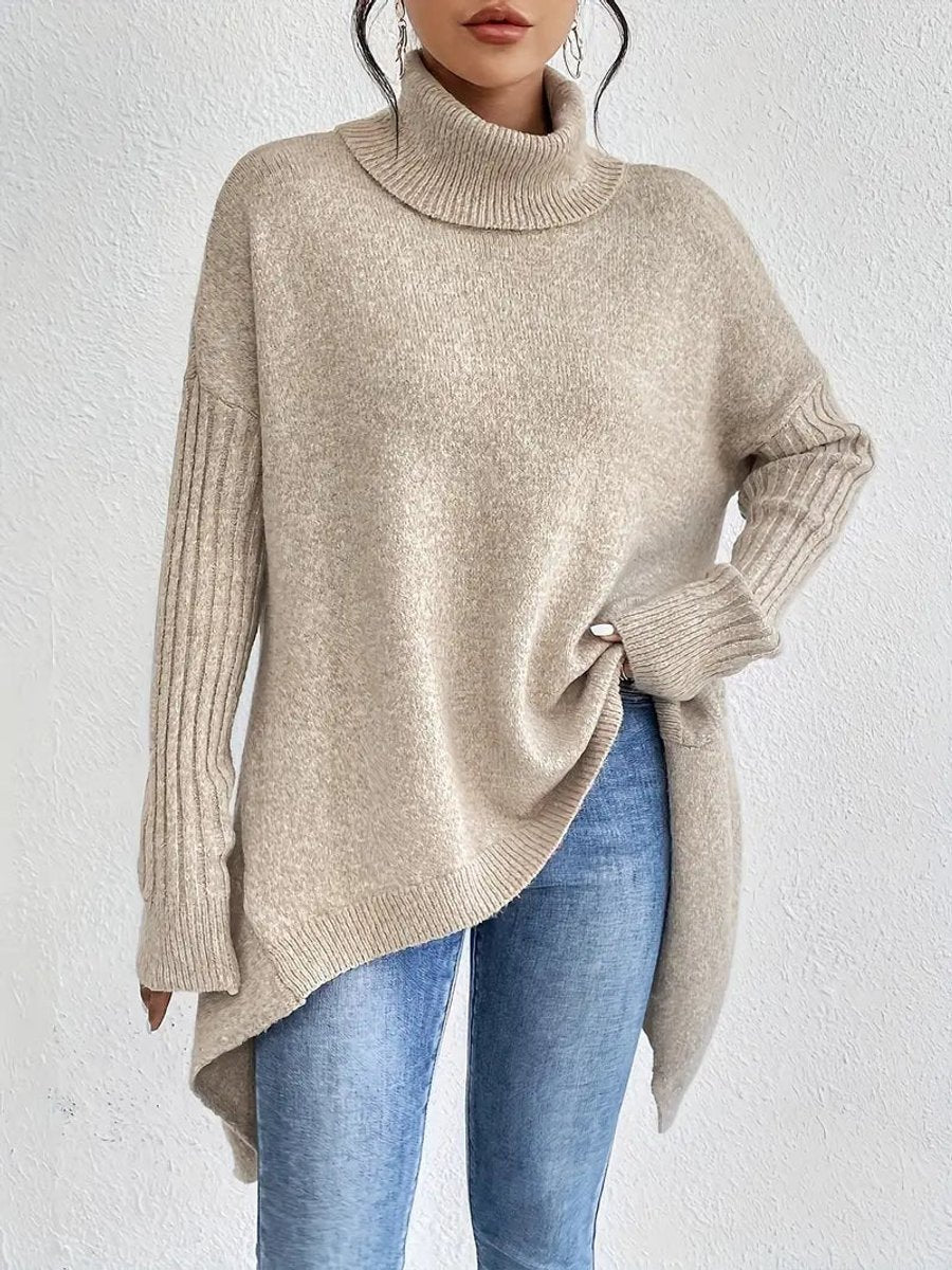 Lily | Pull à col roulé oversize confortable