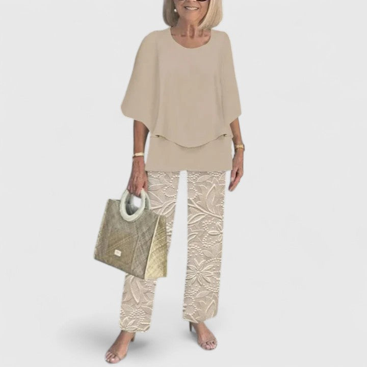 Ensemble Femme | Pantalon Large à Fleurs