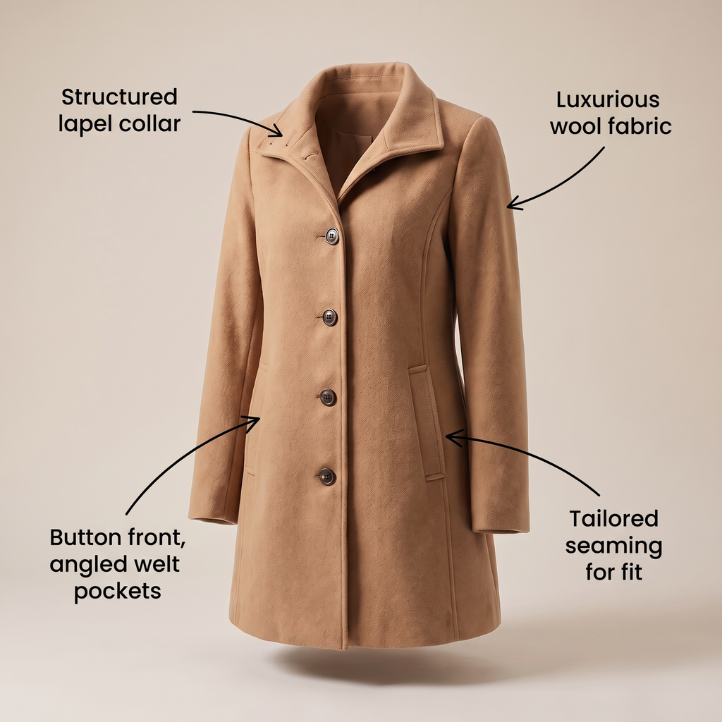 Clara | Manteau trench pour femmes de haute qualité, chaud et intemporel