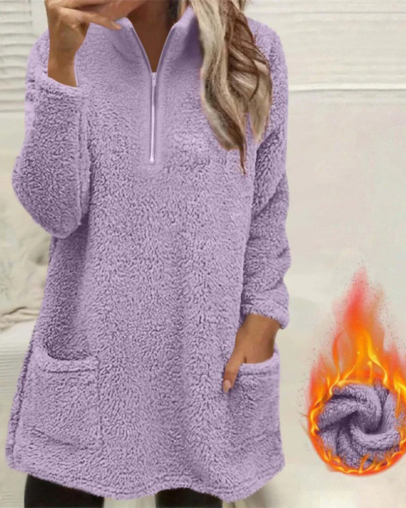 Sweat Uni Col Montant