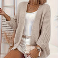 Danielle - Gilet Oversized Élégant en Maille Épais