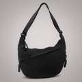 Sac banane femme en nylon côtelé avec bandoulière réglable