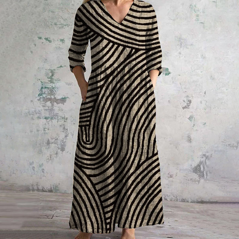 Eve™ - Robe Vintage à Rayures