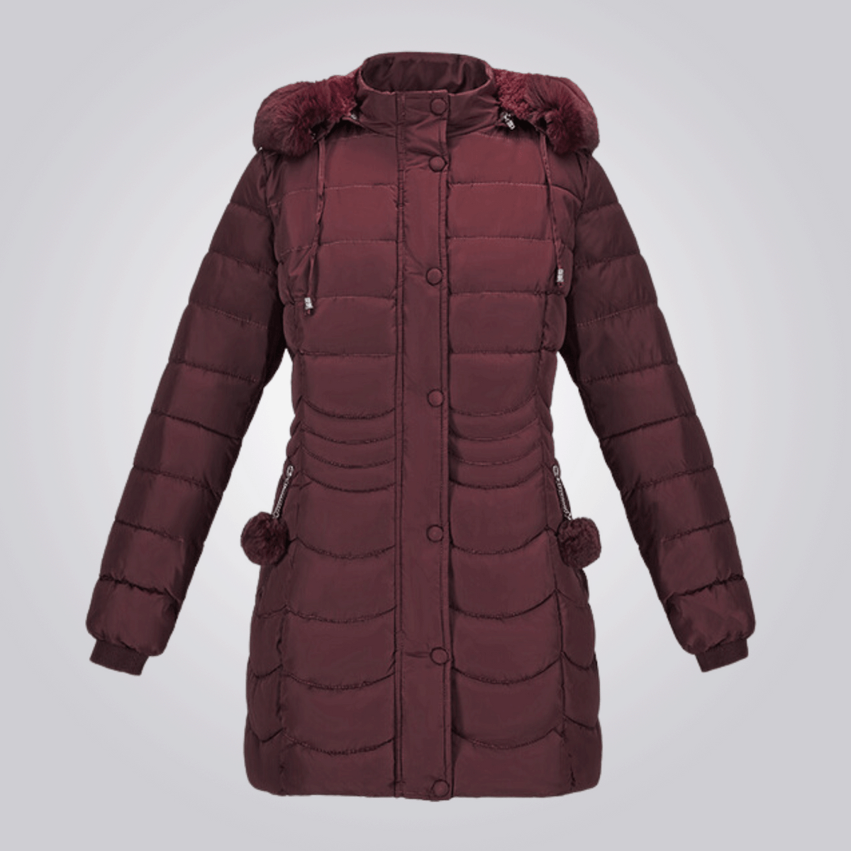 Saskia - Élégant Long Manteau D'hiver Matelassé