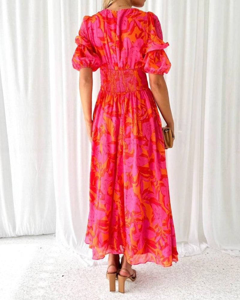 Derana™ - Robe Maxi Rose
