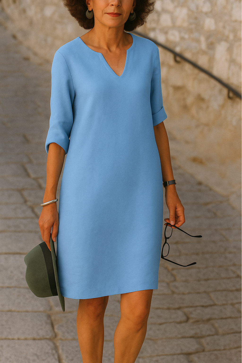 Elvy™ - Robe élégante à décolleté en V