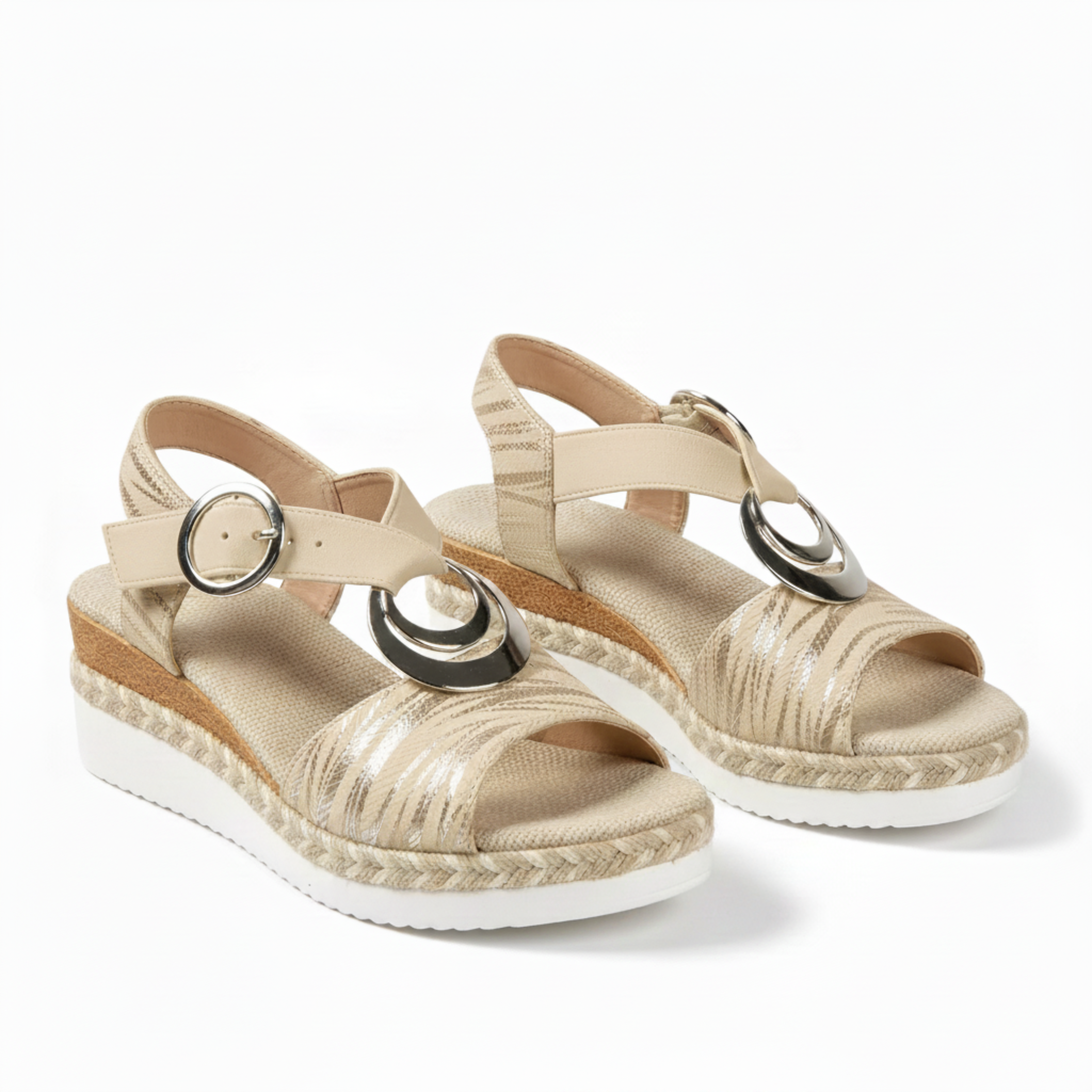 Sandales à Bride Arrière pour Femme Chaussures Rétro à Petit Talon et Boucle