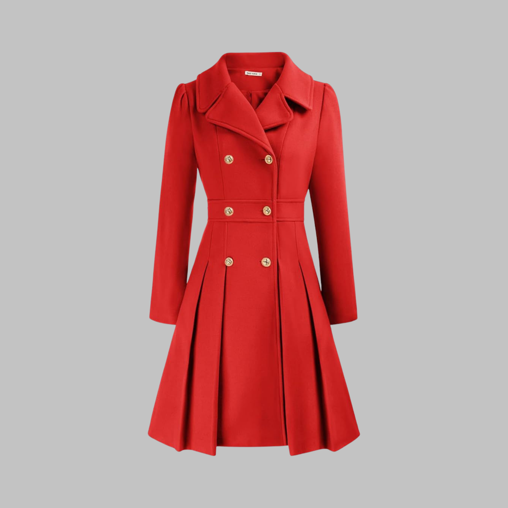 Manteau Double Boutonnage Femme – Coupe Classique et Élégance Intemporelle
