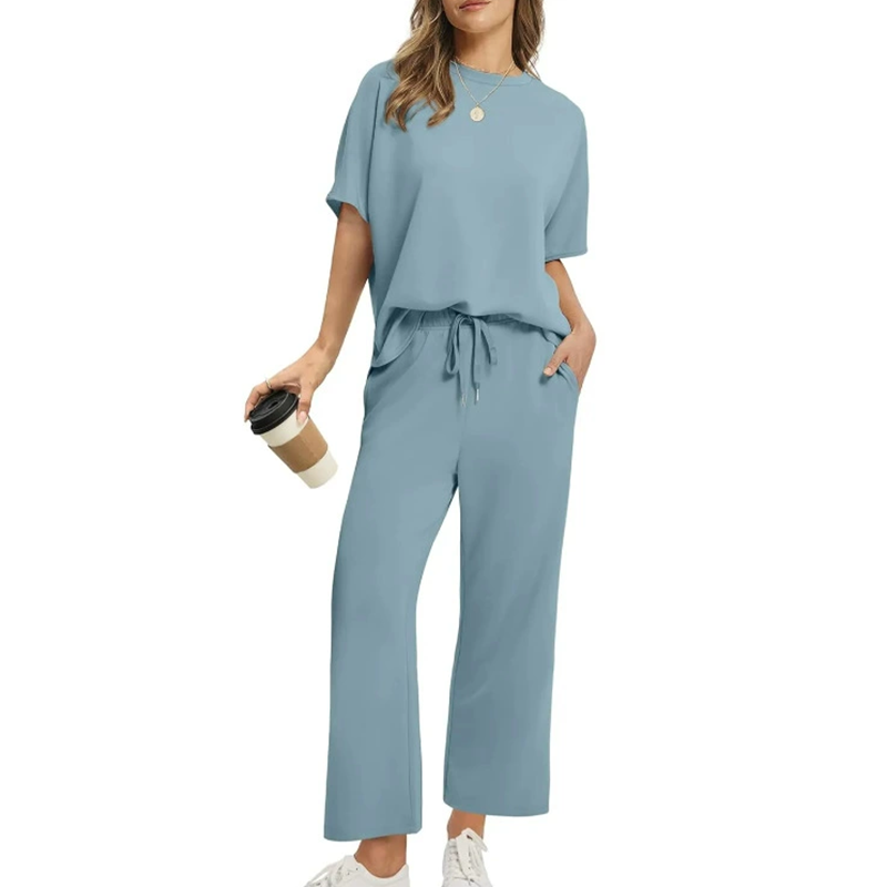 Eliza™ - Ensemble Décontracté de Haut et Pantalon