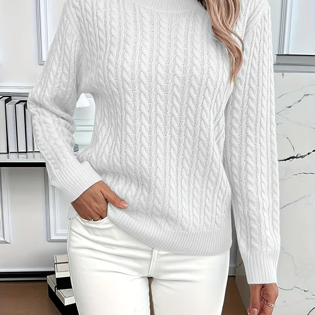 Lena | Pull en Tricot High-Low Moderne et Doux