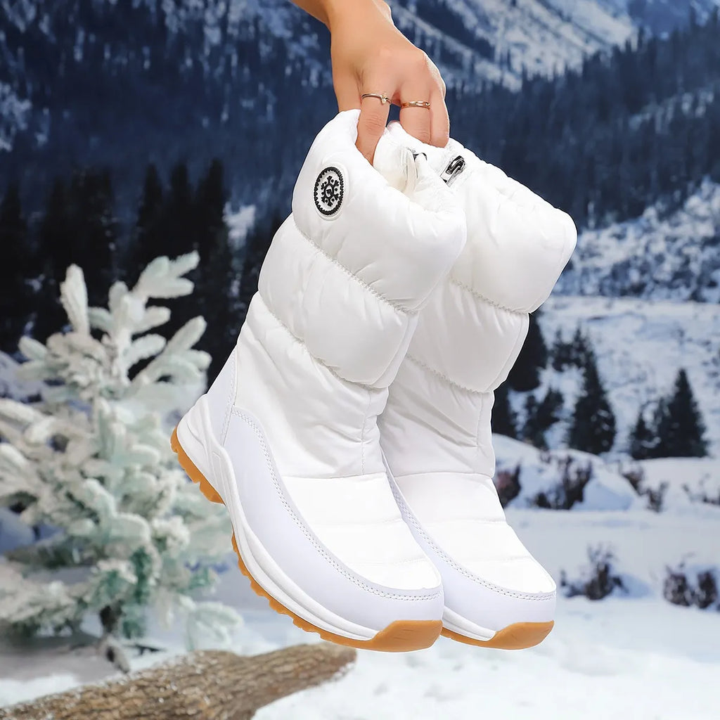 Snavie | Bottes d'hiver pour femmes à tige mi-haute