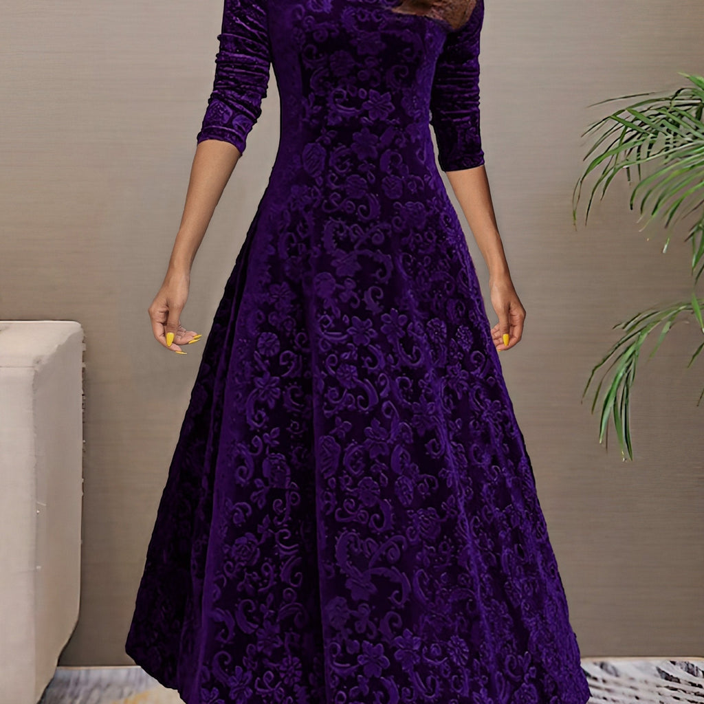 Nancy | Robe de fête en velours luxueux