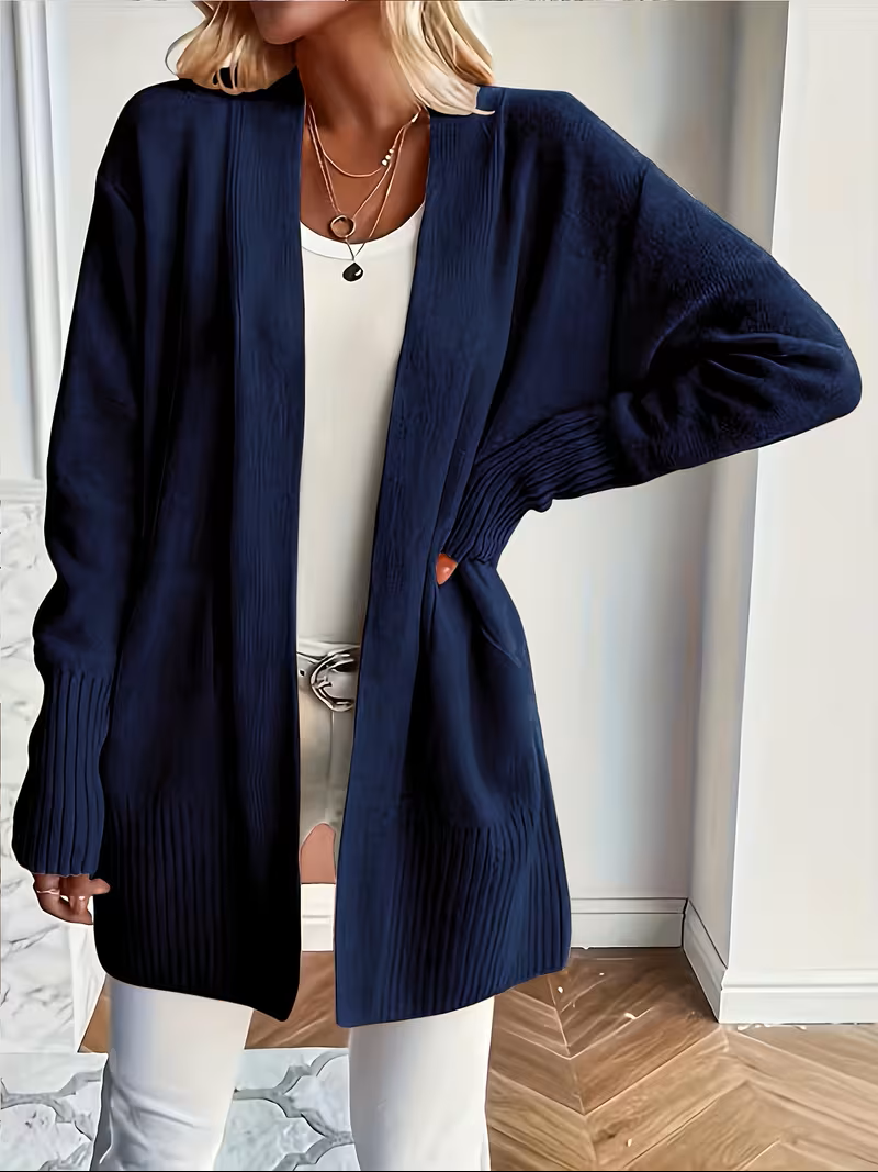 Ellen - Gilet Oversize Élégant en Côtelé