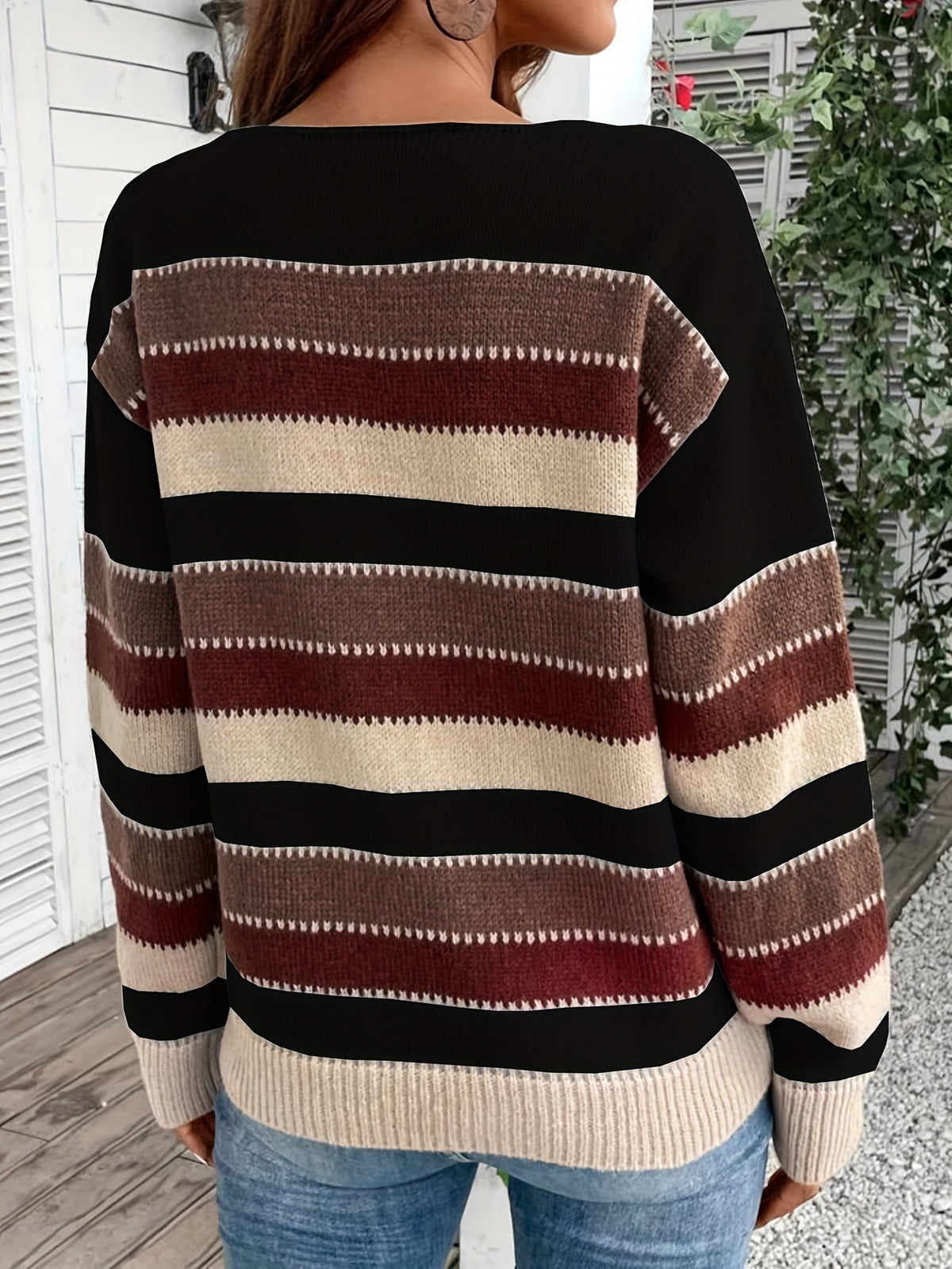 Delphine | Pull à Col Rond Rayé