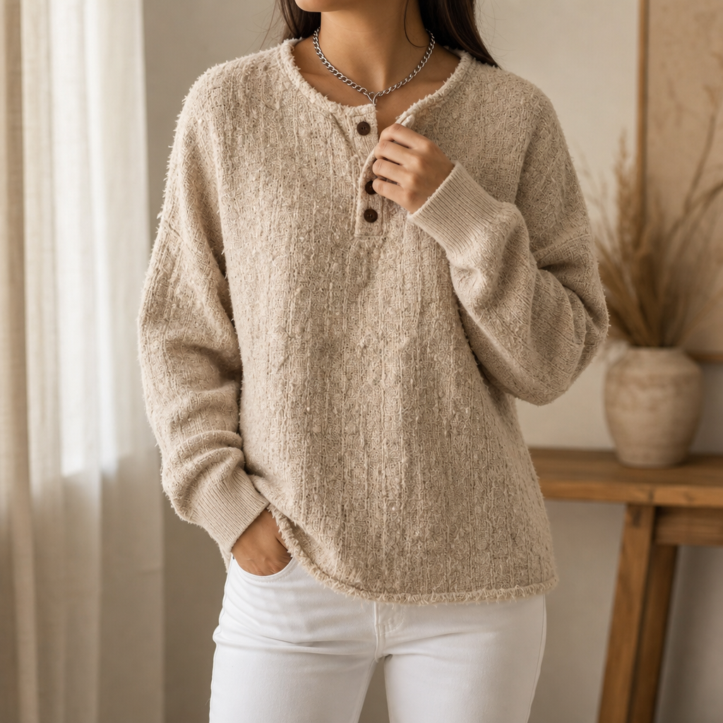Mila | Pull en tricot chunky moderne et polyvalent