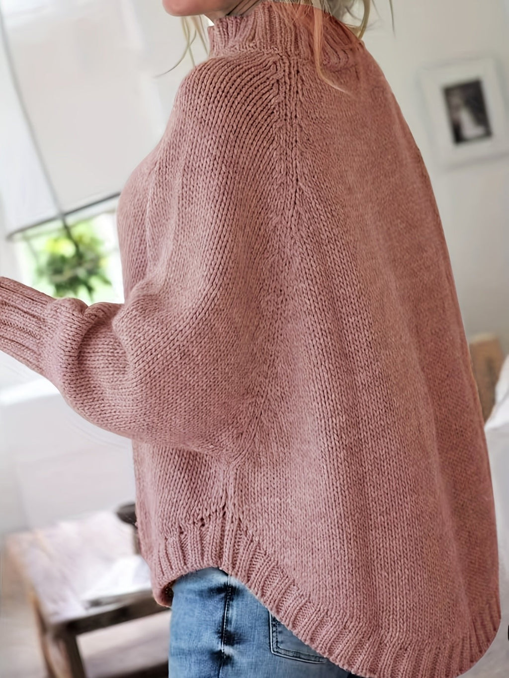 Nora | Pull en tricot doux et élégant avec col roulé