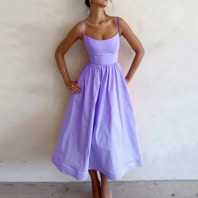Robe A-Ligne Femme | Taille Cintrée & Jupe Évasée