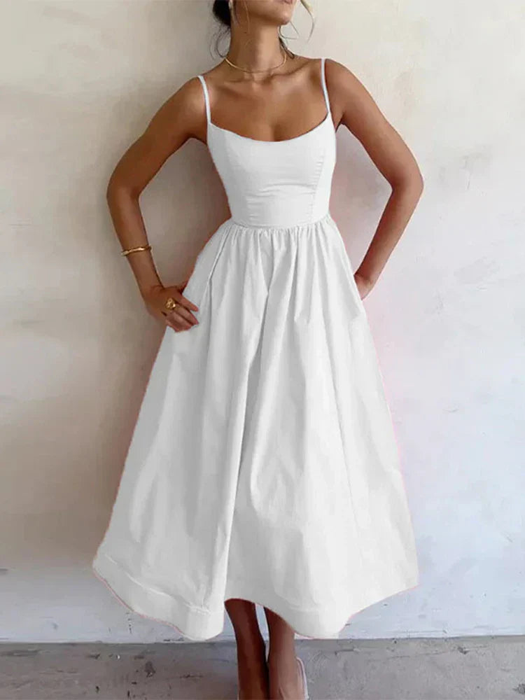 Robe A-Ligne Femme | Taille Cintrée & Jupe Évasée