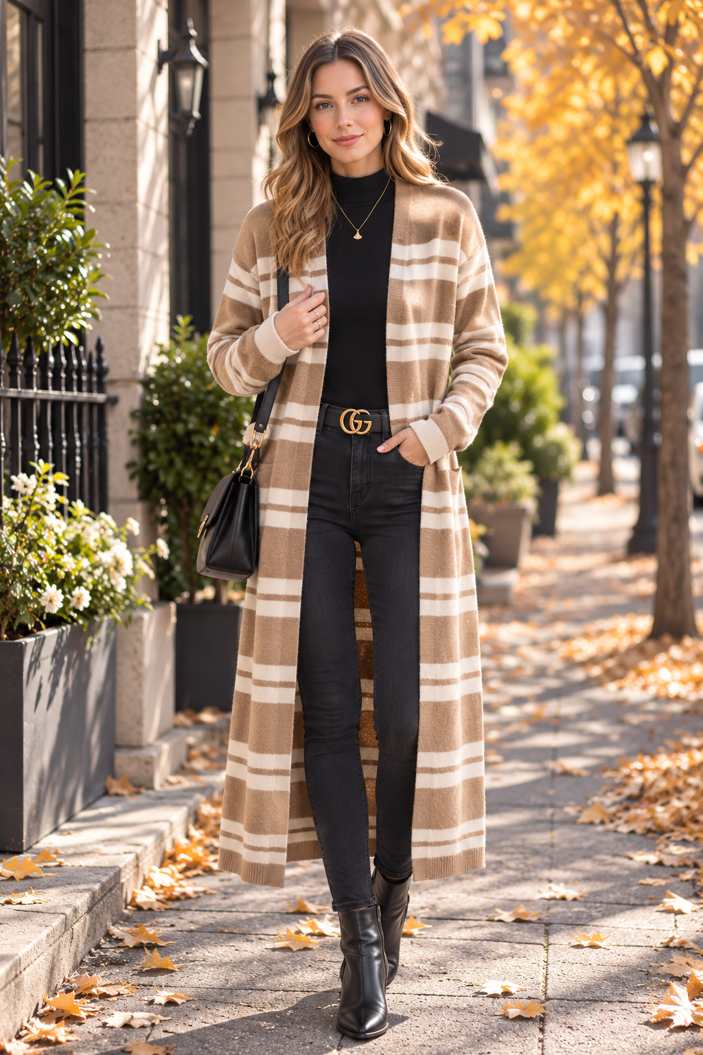 Cardigan Rayé Quotidien