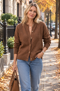 Cardigan Surdimensionné à Boutons
