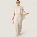 Robe de soirée femme | Look plissé & optique élégante de cape