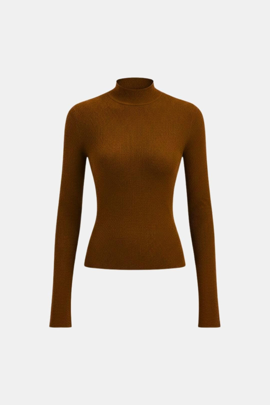 Top En Maille Avec Col Montant Et Manches Longues Pour Femme | Idéal Pour Usage Quotidien