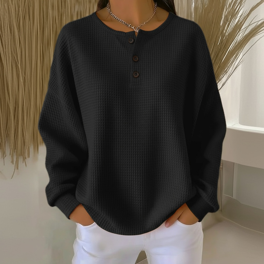 Emilia | Pull en Tricot Waffle Doux et Confortable pour Femmes