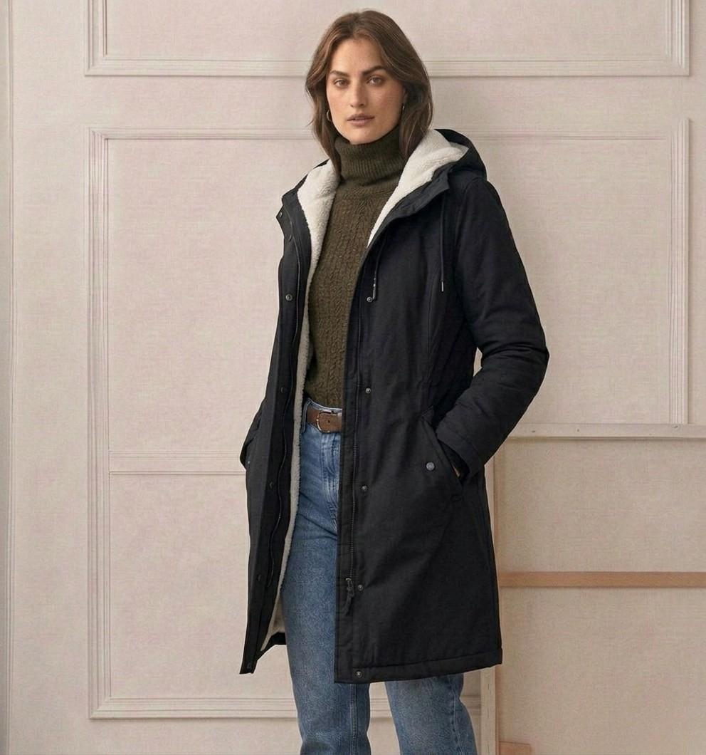 PARKA D'HIVER AVEC DOUBLURE EN POLAIRE POUR FEMMES