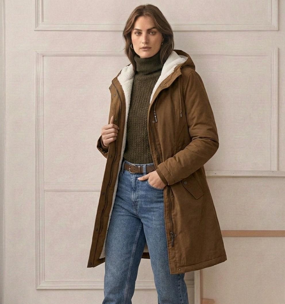 PARKA D'HIVER AVEC DOUBLURE EN POLAIRE POUR FEMMES