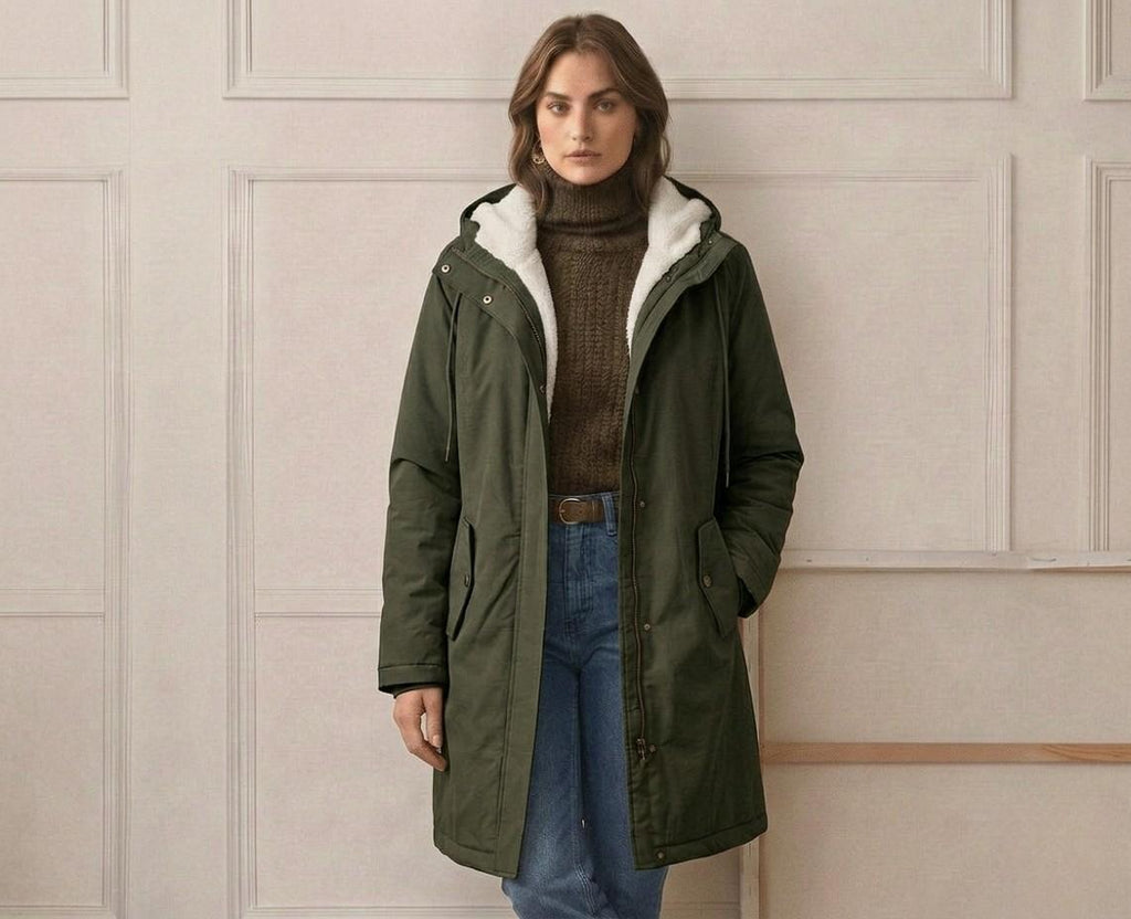 PARKA D'HIVER AVEC DOUBLURE EN POLAIRE POUR FEMMES