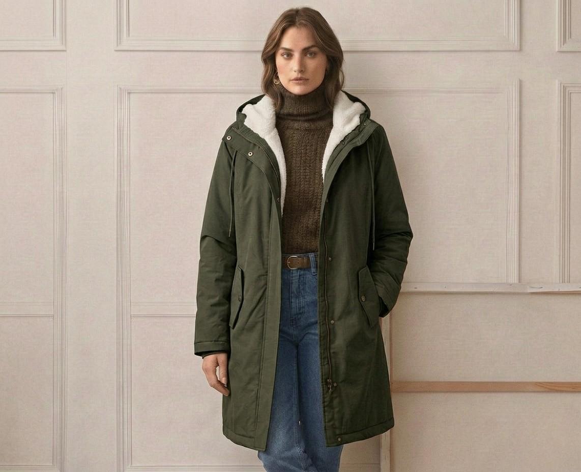 PARKA D'HIVER AVEC DOUBLURE EN POLAIRE POUR FEMMES