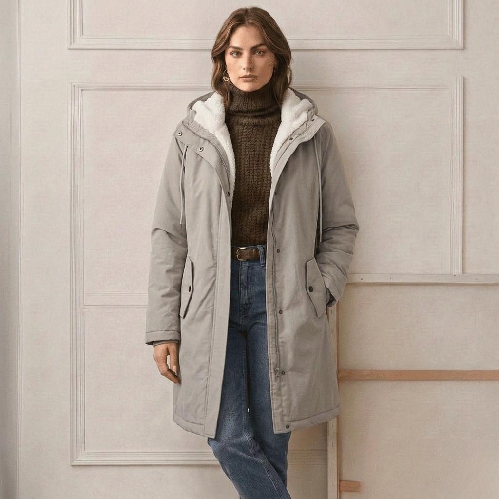 PARKA D'HIVER AVEC DOUBLURE EN POLAIRE POUR FEMMES