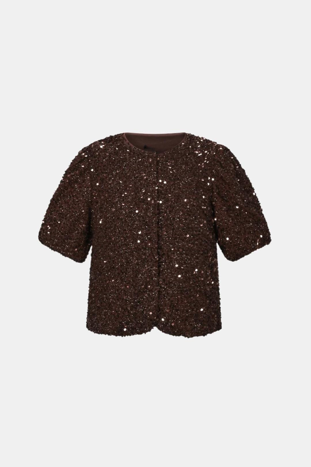 Top À Sequins Avec Manches Bouffantes Et Coupe Ample Pour Femme | Idéal Pour Occasions Festives