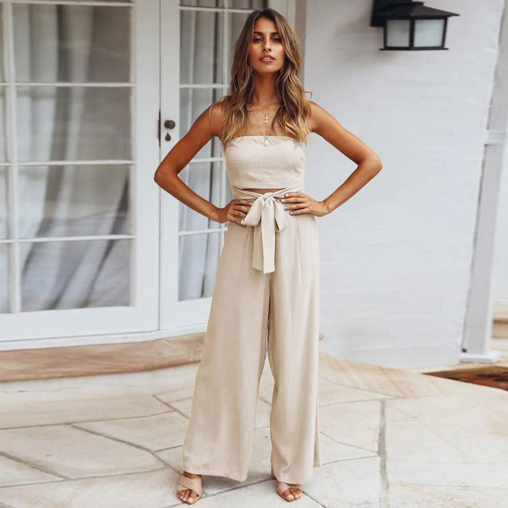Combinaison Bandeau Avec Détails De Sangles Pour Femmes | Idéale Pour Soirées Et Événements