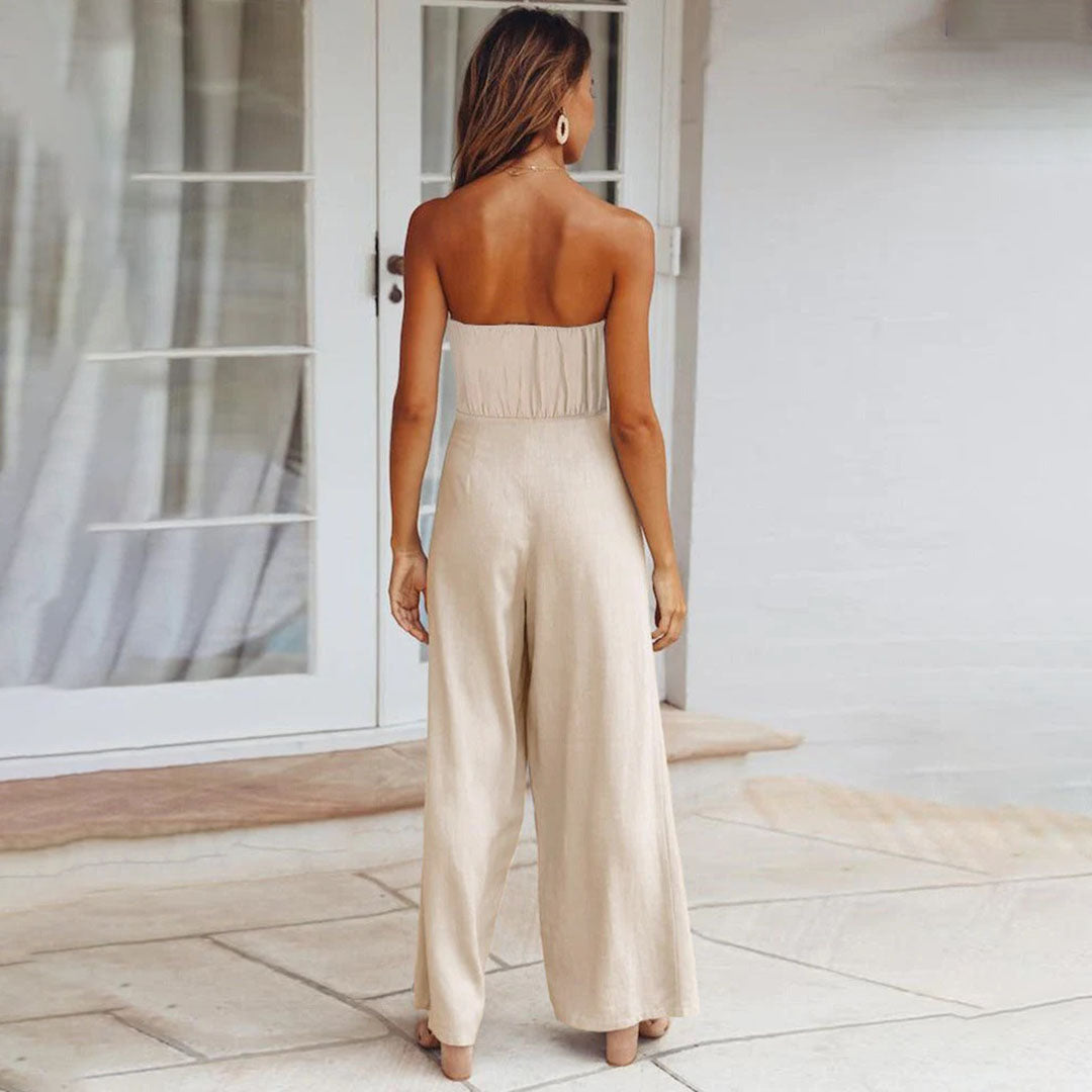 Combinaison Bandeau Avec Détails De Sangles Pour Femmes | Idéale Pour Soirées Et Événements