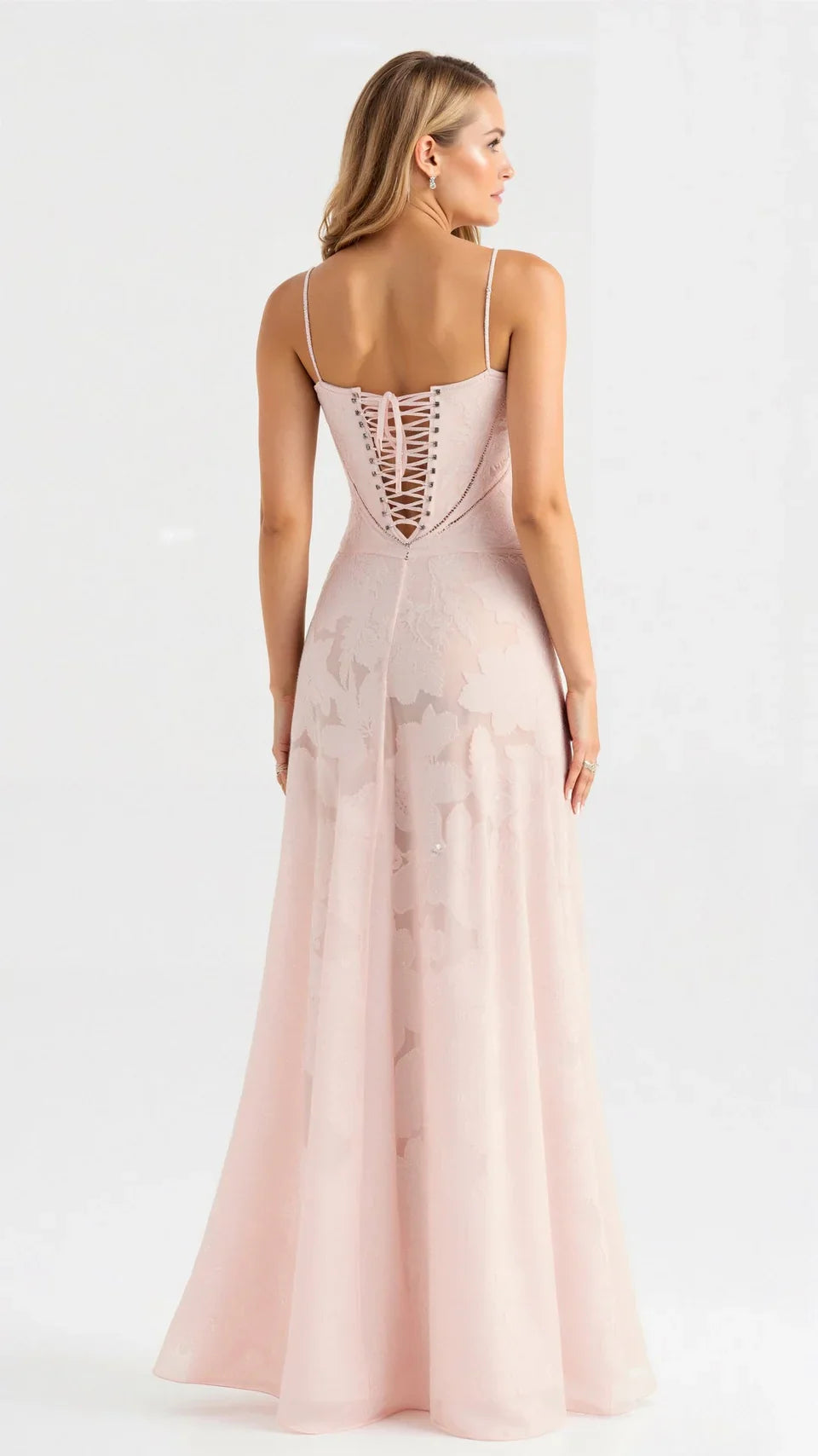 Robe Maxi de Mariage pour Invité Annabelle en Dentelle