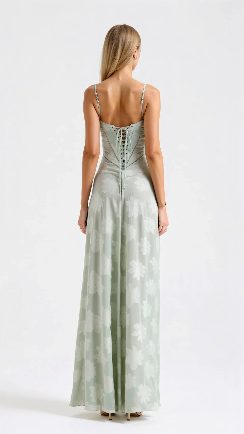 Robe Maxi de Mariage pour Invité Annabelle en Dentelle