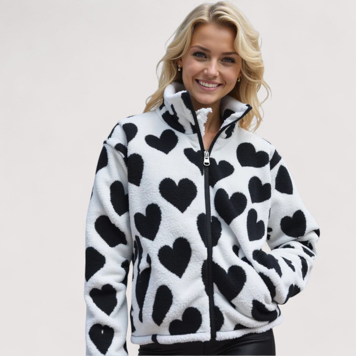 VESTE RÉVERSIBLE EN FORME DE COEUR POUR FEMMES
