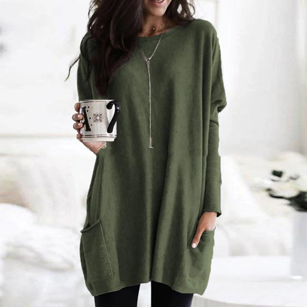Jessika | Tunique Pull Oversize Décontracté pour Femmes avec Poches