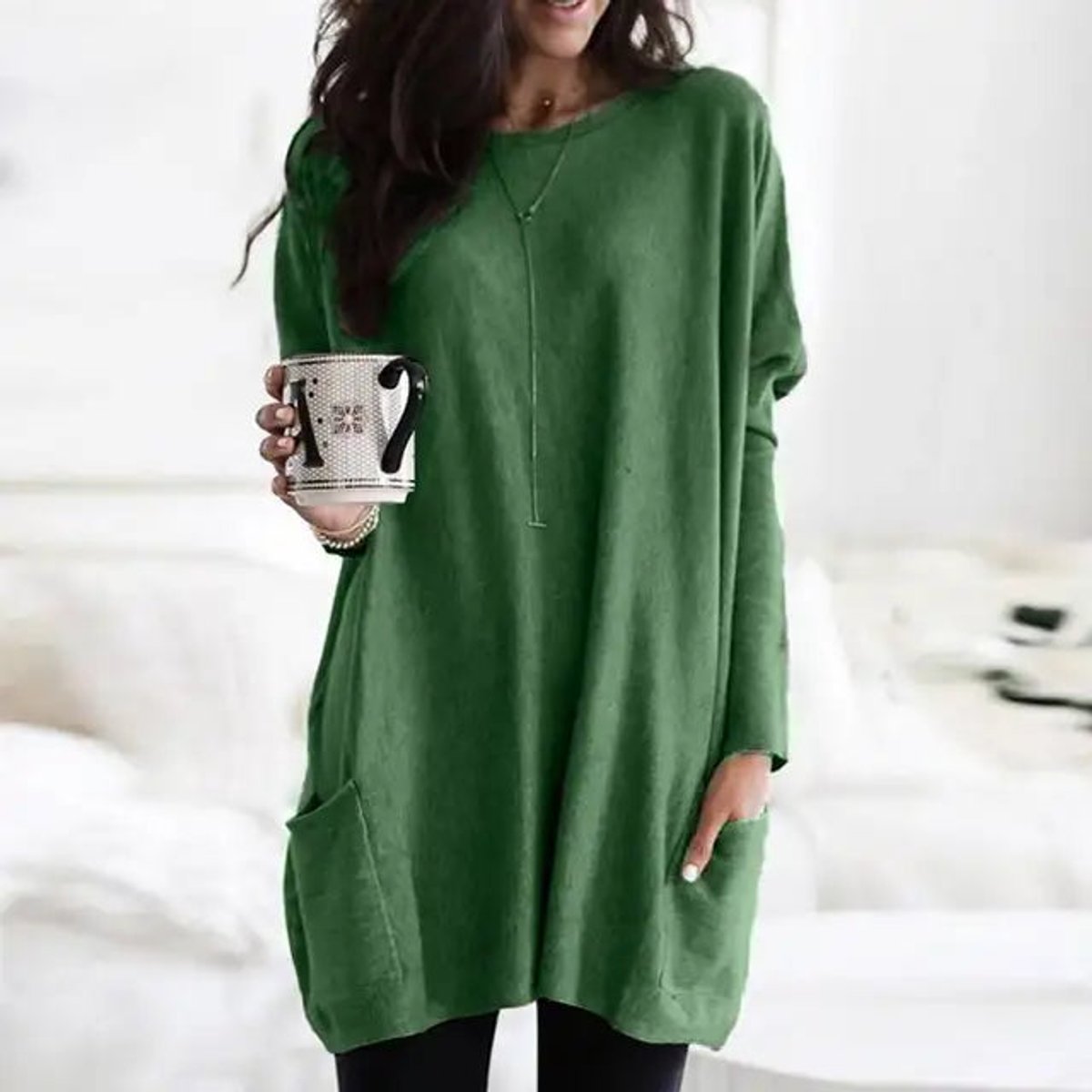 Jessika | Tunique Pull Oversize Décontracté pour Femmes avec Poches
