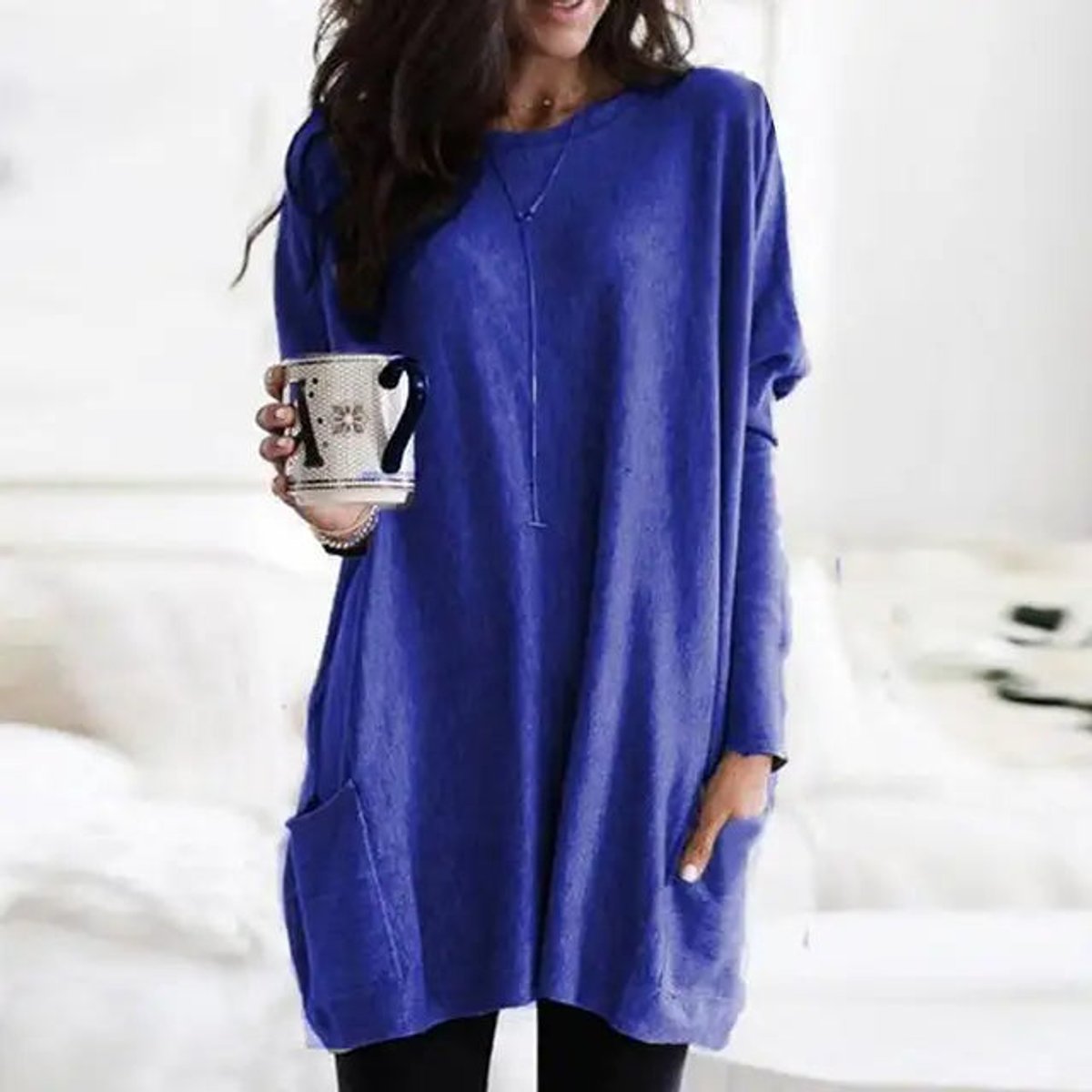 Jessika | Tunique Pull Oversize Décontracté pour Femmes avec Poches