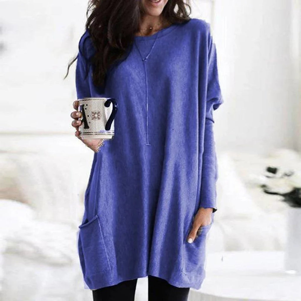 Jessika | Tunique Pull Oversize Décontracté pour Femmes avec Poches