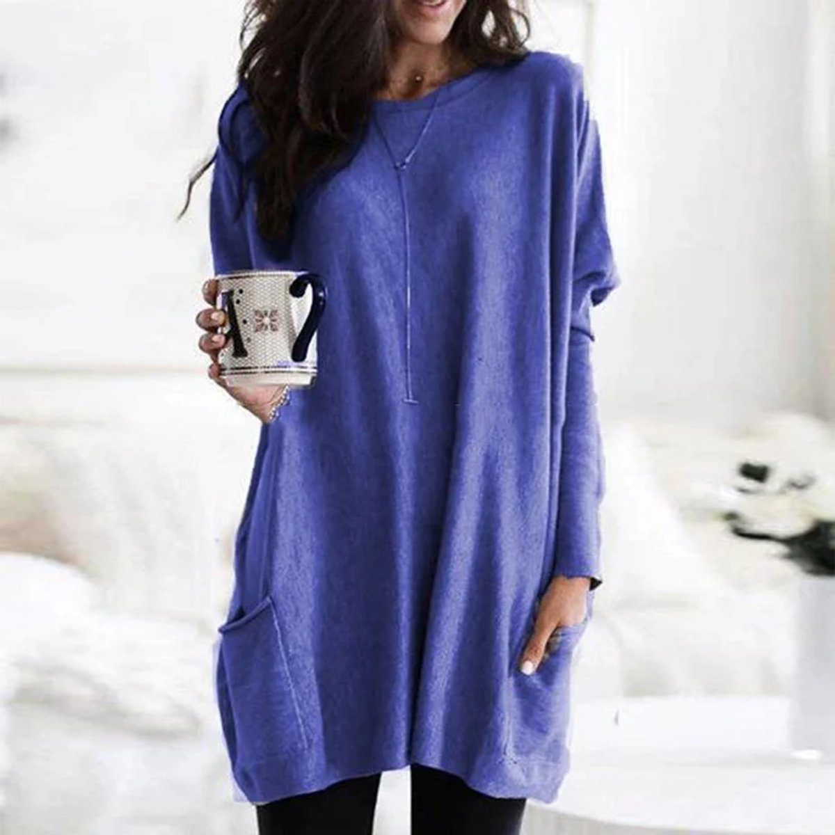 Jessika | Tunique Pull Oversize Décontracté pour Femmes avec Poches
