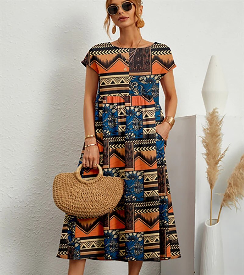 Robe A-Ligne Florale pour un Style Élégant