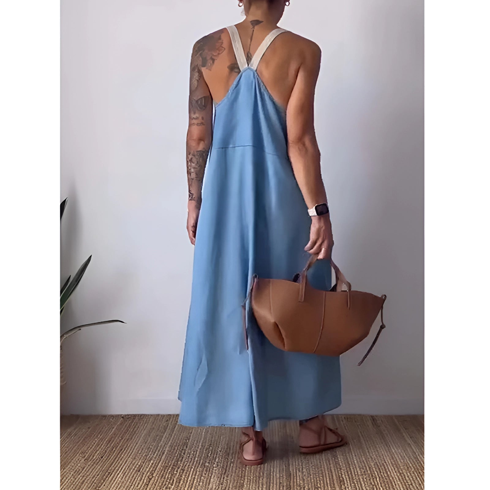 Robe d’Été à Coupe Évasée pour Femme | Idéale pour les Journées Estivales et les Sorties Décontractées