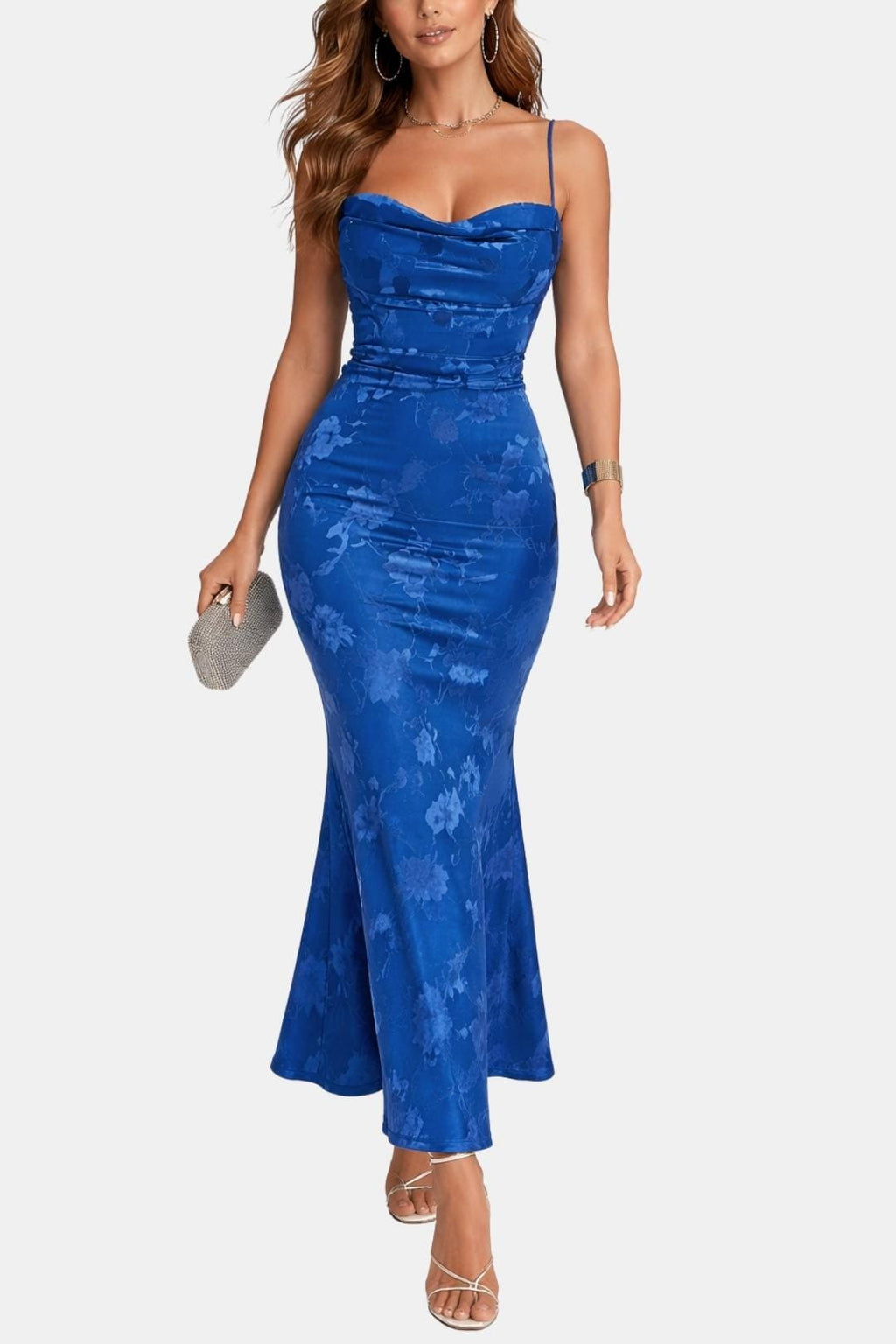 Robe Maxi Avec Fines Bretelles Et Dos Ouvert Pour Femme | Idéale Pour Les Soirées D’été