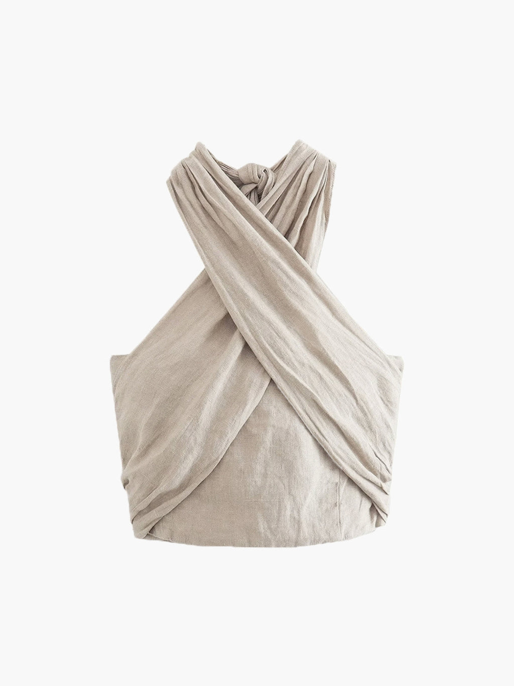 Top Croisé Avec Encolure Asymétrique Et Fermeture À Nouer Pour Femme | Idéal Pour Saison Chaude Et Vacances